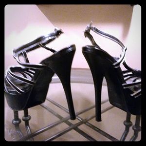 Strappy heels